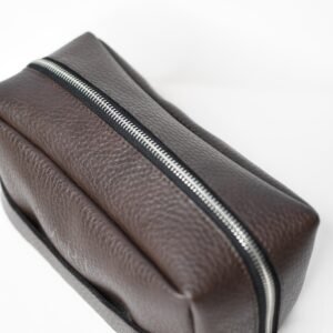 Herrenkosmetiktasche aus echtem Leder – Bild 5