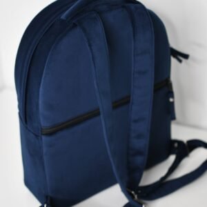 Samt-Rucksack (Farbwahl) – Bild 6