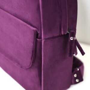 Samt-Rucksack (Farbwahl) – Bild 15