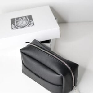 Herrenkosmetiktasche aus echtem Leder – Bild 3