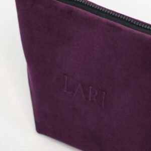 Samt-Kosmetiktasche Farbauswahl – Bild 5