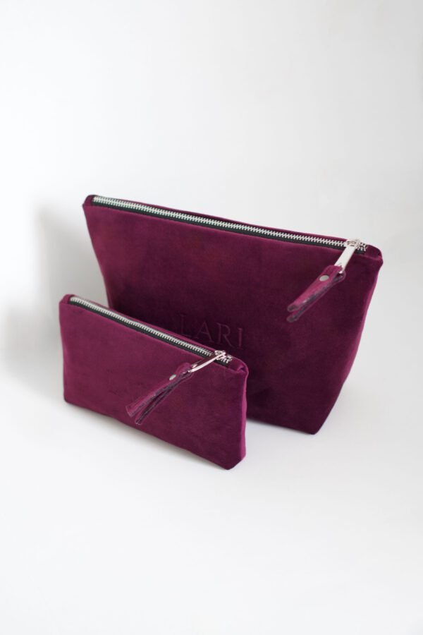 Set aus Kosmetiktasche und Geldbörse