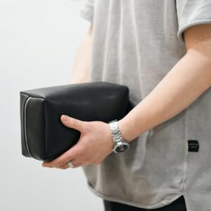 Herrenkosmetiktasche aus echtem Leder – Bild 10